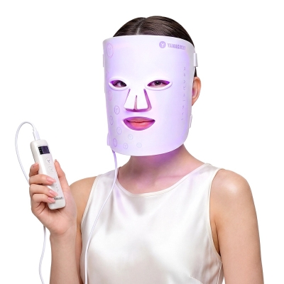 Силиконовая маска для фотоомоложения лица Yamaguchi LED Light Face Mask